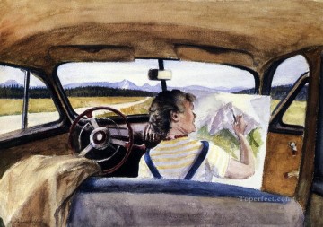 Edward Hopper Painting - jo in wyoming Edward Hopper